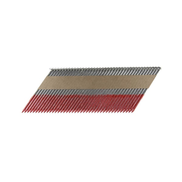 Common Nail, 3-1/2 in L, 33D, Hot Dipped Galvanized Finish, 2500 PK